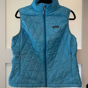 Patagonia Nanopuff Vest size Large - turquoise